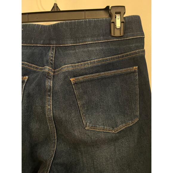 Soft Surroundings Women's Medium Wash Pull on Elastic waist M High Rise jeans - Picture 7 of 8